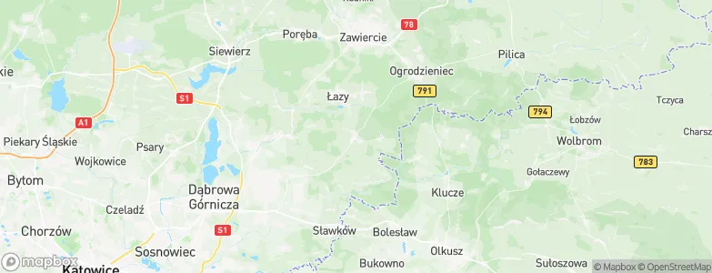 Niegowonice, Poland Map