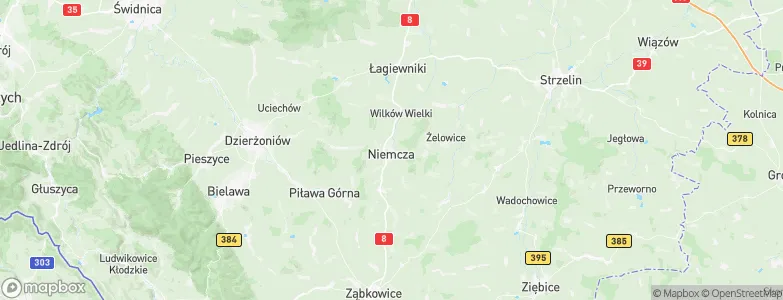 Niemcza, Poland Map