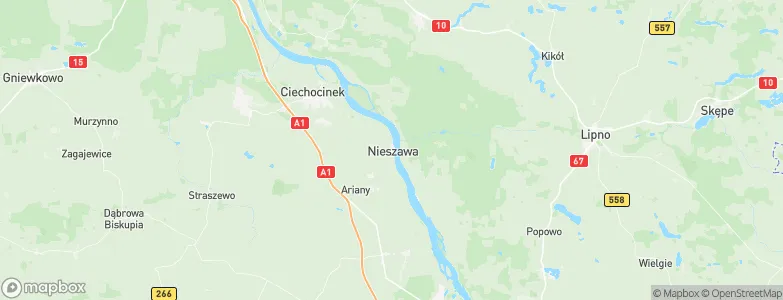 Nieszawa, Poland Map