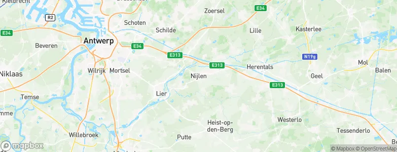Nijlen, Belgium Map