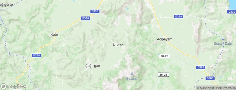 Nikfer, Turkey Map