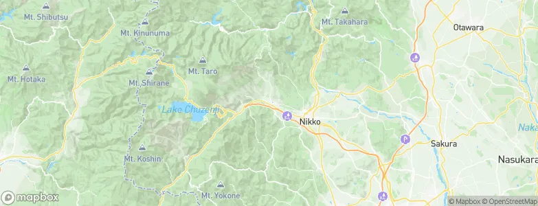 Nikkō, Japan Map