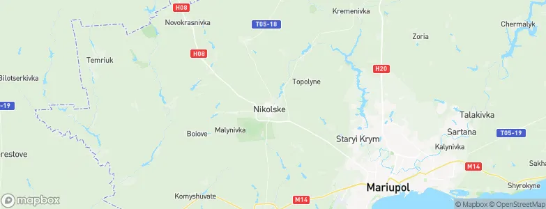 Nikol's’ke, Ukraine Map