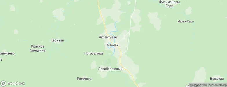 Nikol’sk, Russia Map