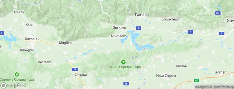 Nikolaevo, Bulgaria Map