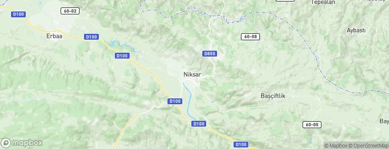 Niksar, Turkey Map