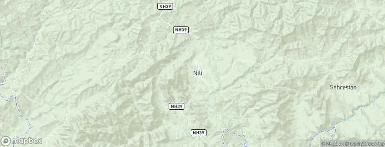 Nīlī, Afghanistan Map