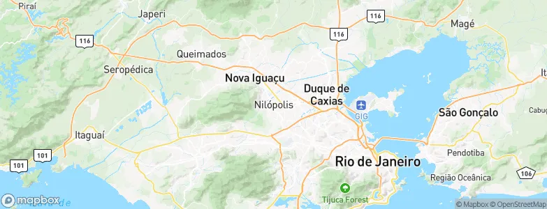 Nilópolis, Brazil Map