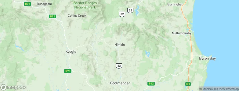 Nimbin, Australia Map