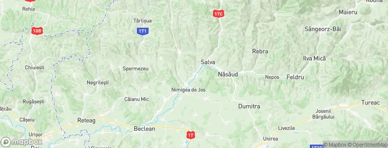 Nimigea de Sus, Romania Map