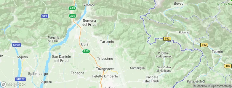 Nimis, Italy Map