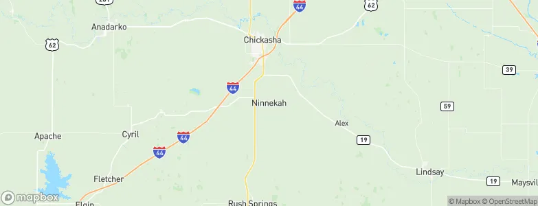 Ninnekah, United States Map