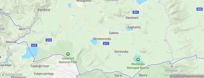 Ninotsminda, Georgia Map
