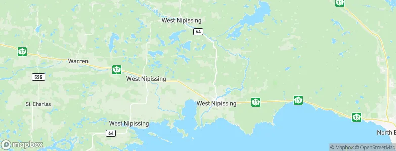 Nipissing Ouest, Canada Map