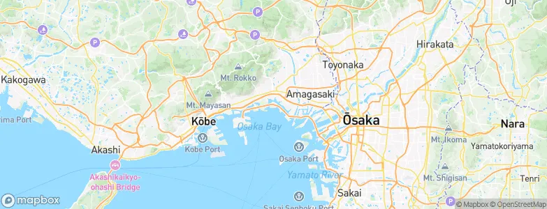 Nishinomiya, Japan Map