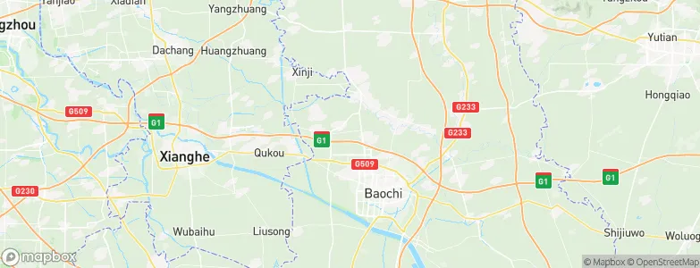 Niudaokou, China Map