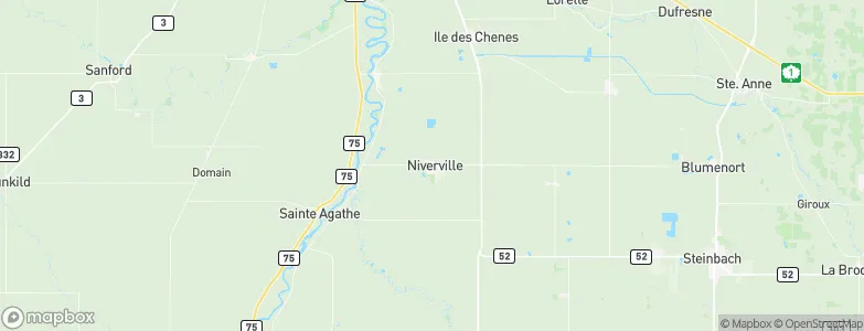 Niverville, Canada Map