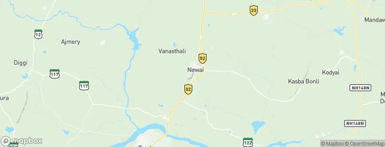 Niwai, India Map
