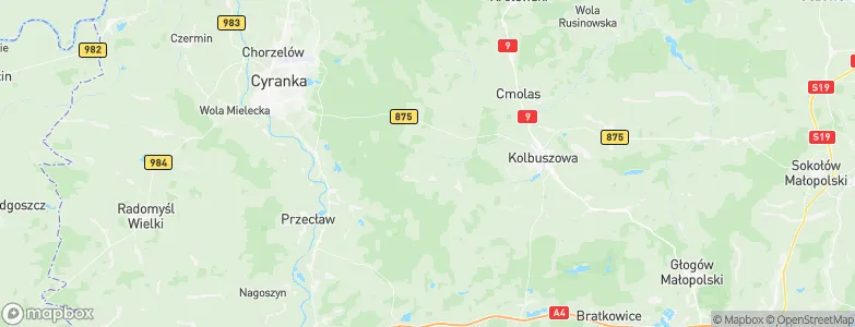 Niwiska, Poland Map