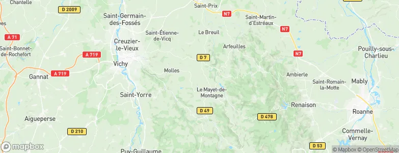 Nizerolles, France Map
