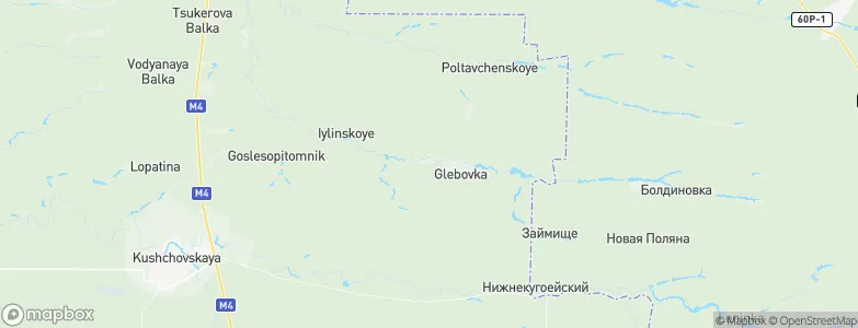 Nizhneglebovka, Russia Map