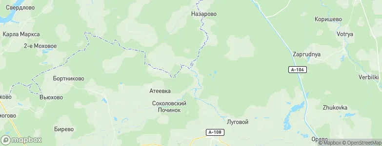Nizhnevo, Russia Map