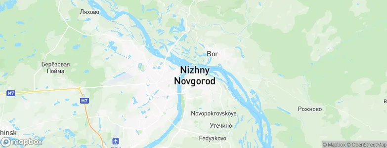 Nizhny Novgorod, Russia Map