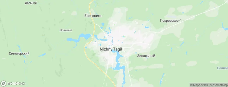 Nizhny Tagil, Russia Map