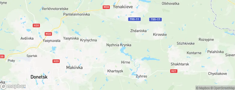 Nizhnyaya Krynka, Ukraine Map