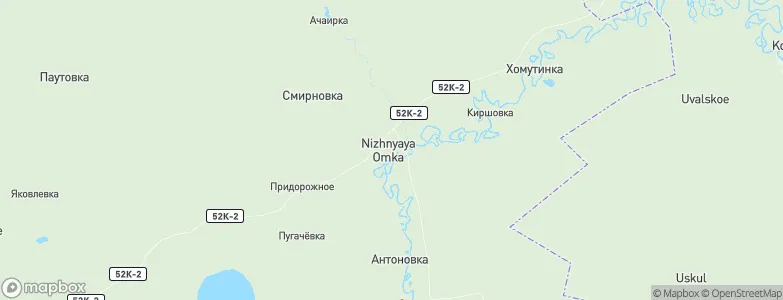 Nizhnyaya Omka, Russia Map