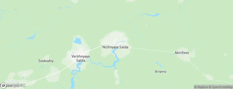 Nizhnyaya Salda, Russia Map