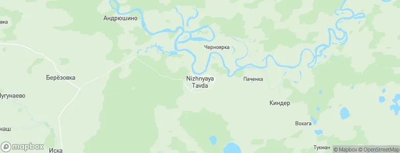 Nizhnyaya Tavda, Russia Map