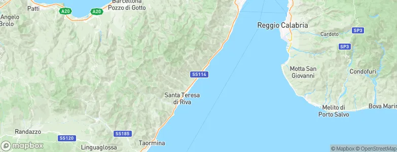 Nizza di Sicilia, Italy Map