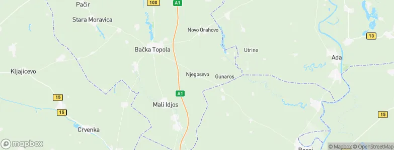Njegoševo, Serbia Map