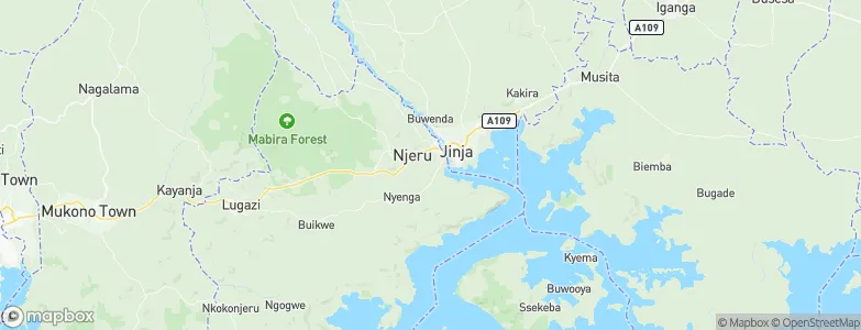 Njeru, Uganda Map