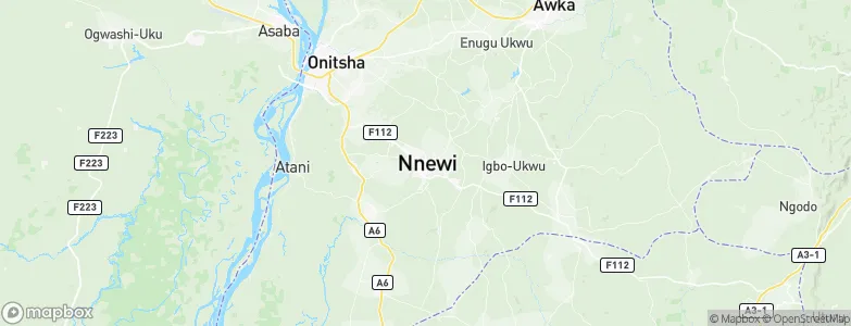Nnewi, Nigeria Map