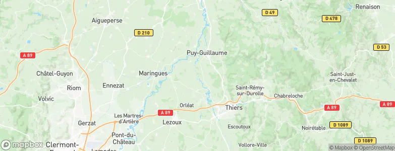 Noalhat, France Map