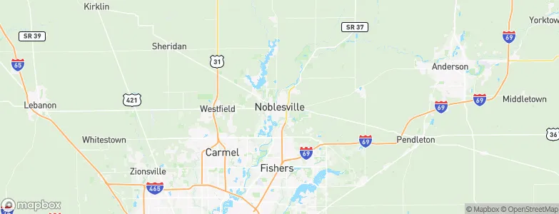 Noblesville, United States Map