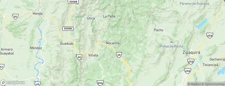 Nocaima, Colombia Map
