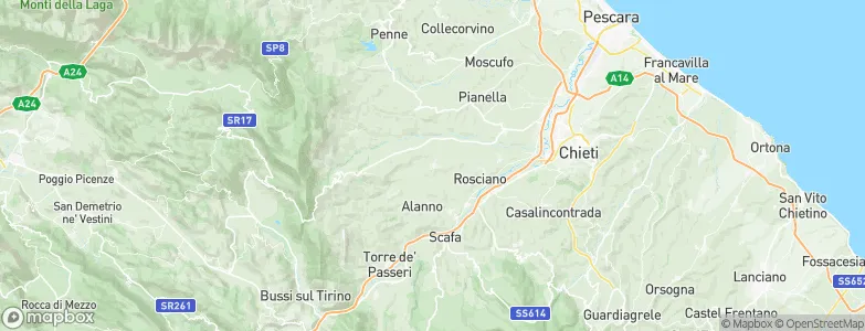 Nocciano, Italy Map