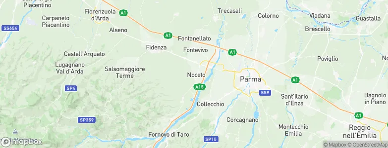 Noceto, Italy Map