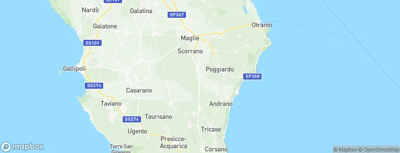 Nociglia, Italy Map