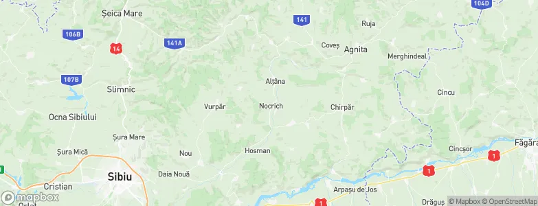 Nocrich, Romania Map