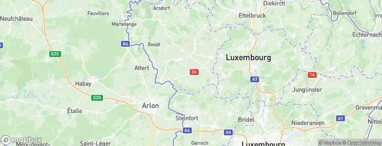 Noerdange, Luxembourg Map