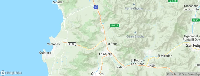 Nogales, Chile Map