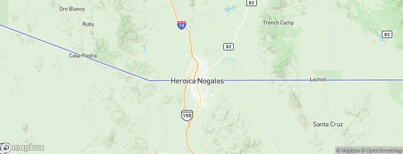 Nogales, United States Map