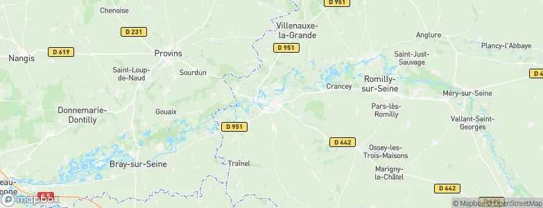 Nogent-sur-Seine, France Map
