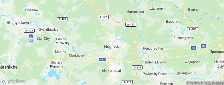 Noginsk, Russia Map