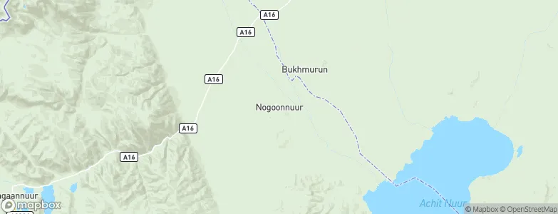 Nogoonnuur, Mongolia Map