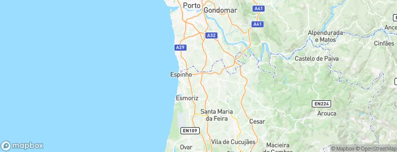 Nogueira da Regedoura, Portugal Map